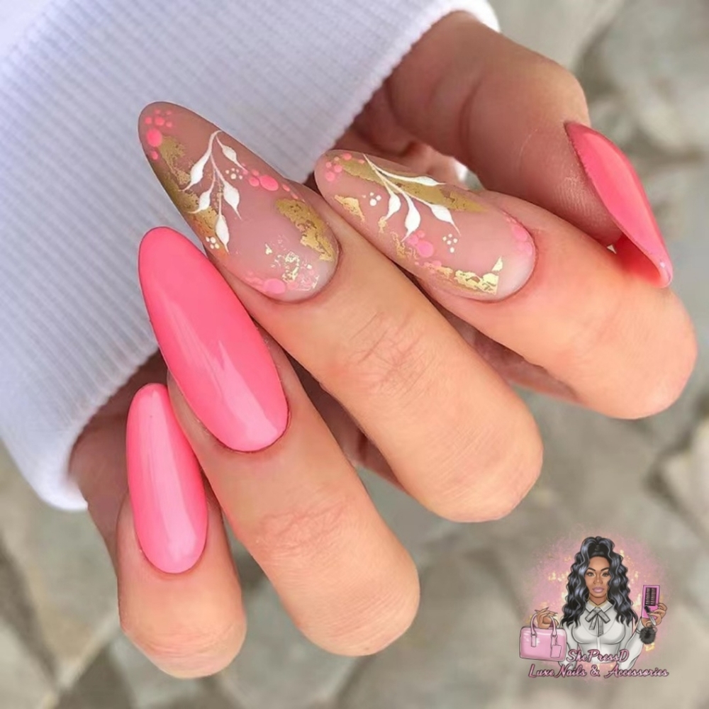 Botanical Nail Set💅🏾 Perfect for everyday wear❤️🤗